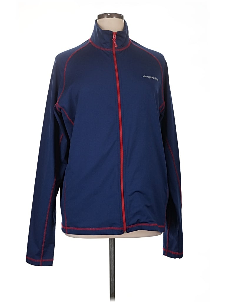 Pre-owned Vineyard Vines Performance Track Jacket In Blue
