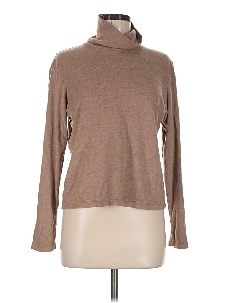 Pre-owned Uniqlo Turtleneck Sweater In Brown