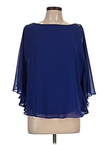 J.R. Nites by Carol Lin 3/4 Sleeve Blouse (view 1)