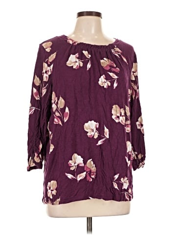Croft & Barrow 3/4 Sleeve Blouse (view 1)