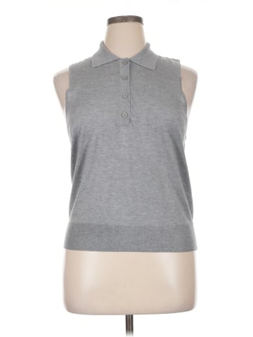 MNG Sleeveless Button-Down Shirt (view 1)