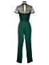 Debut 100% Polyester Green Jumpsuit Size 8 - photo 2