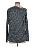 Halston Blue Long Sleeve Blouse Size L - photo 1