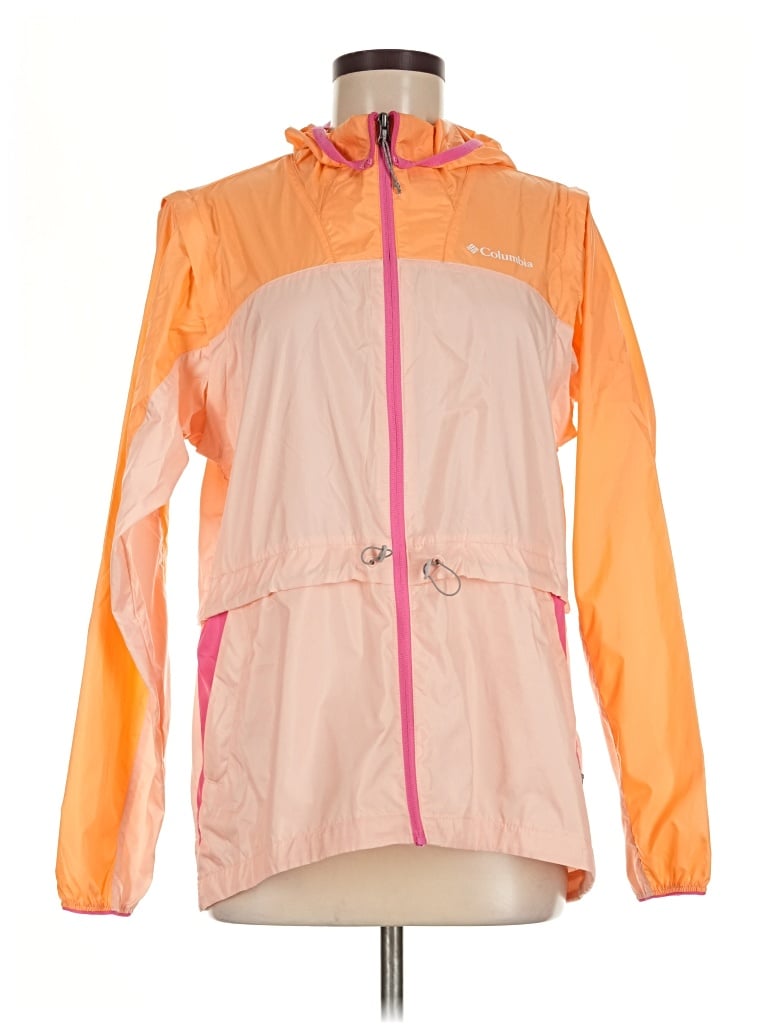 Pre-owned Columbia Cardigan Sweater In Orange