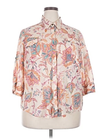 Croft & Barrow 3/4 Sleeve Button-Down Shirt (view 1)