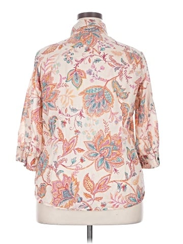 Croft & Barrow 3/4 Sleeve Button-Down Shirt (view 2)