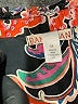 Banjanan Floral Multi Color Black Long Sleeve Polo Size M - photo 7