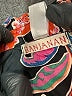 Banjanan Floral Multi Color Black Long Sleeve Polo Size M - photo 8