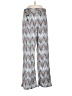Robert Louis 100% Polyester Chevron-herringbone Silver Casual Pants Size L - photo 1