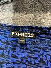 Express Animal Print Blue Cocktail Dress Size XS - photo 7