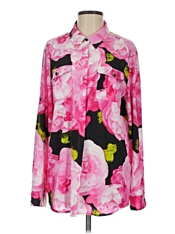 Karl Lagerfeld Paris Long Sleeve Blouse (view 1)