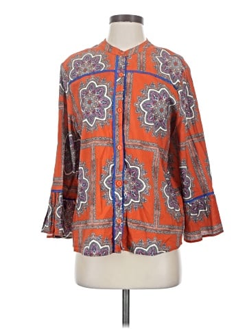 Porridge 3/4 Sleeve Blouse (view 1)