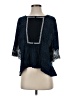 Pilcro 100% Polyester Blue 3/4 Sleeve Blouse Size S - photo 1