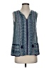 Tommy Bahama 100% Rayon Blue Sleeveless Blouse Size XS - photo 1