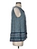 Tommy Bahama 100% Rayon Blue Sleeveless Blouse Size XS - photo 4