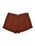 Amanda Uprichard 100% Polyester Solid Brown Shorts Size S - photo 1