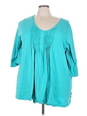 Woman Within 3/4 Sleeve T-Shirt (view 1)