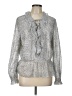 Ted Baker London 100% Polyester Silver Long Sleeve Blouse Size 12 (5) - photo 1