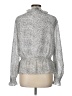 Ted Baker London 100% Polyester Silver Long Sleeve Blouse Size 12 (5) - photo 2