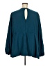 Torrid Teal Long Sleeve Blouse Size 5X Plus (5) - photo 2