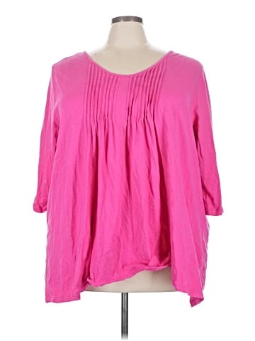 Woman Within 3/4 Sleeve T-Shirt (view 1)