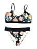 Venus Floral Black Two Piece Swimsuit Size L - photo 1