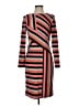 ECI Stripes Orange Cocktail Dress Size 4 - photo 1