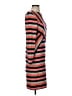 ECI Stripes Orange Cocktail Dress Size 4 - photo 4