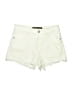 Express Jeans Ivory Denim Shorts Size 4 - photo 1