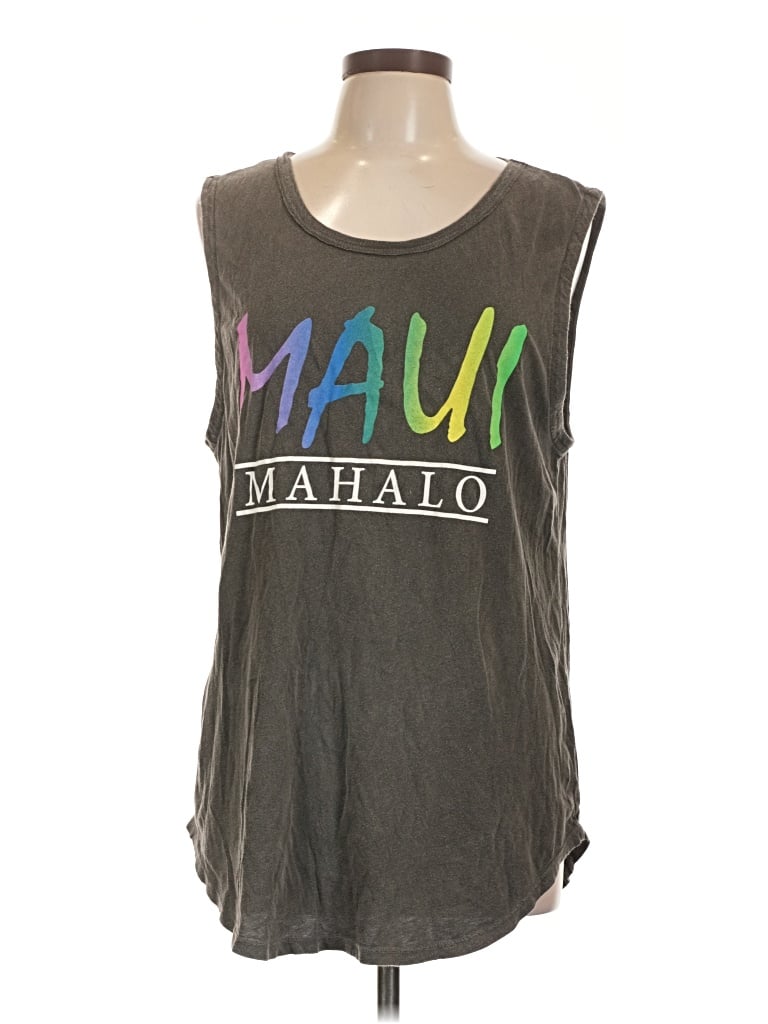 Pre-owned Chaser Sleeveless T-shirt In Gray