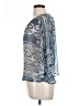 Willow & Clay 100% Polyester Blue 3/4 Sleeve Blouse Size L - photo 5