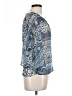 Willow & Clay 100% Polyester Blue 3/4 Sleeve Blouse Size L - photo 4