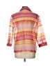Elementz Stripes Pink 3/4 Sleeve Blouse Size L - photo 2