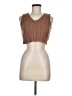 Shein 100% Acrylic Brown Sweater Vest Size 6 - photo 1