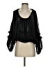 Ciel U.S.A. 100% Polyester Black 3/4 Sleeve Blouse Size S - photo 1