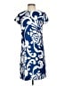 J. McLaughlin Print Blue Casual Dress Size XS - photo 1