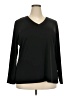 Just My Size Black Long Sleeve Top Size 3X Plus - photo 1