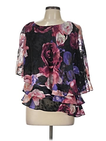 Alex Evenings 3/4 Sleeve Blouse (view 1)