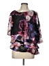 Alex Evenings 100% Polyester Black 3/4 Sleeve Blouse Size L - photo 1