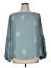 Ann Taylor LOFT 100% Polyester Teal 3/4 Sleeve Blouse Size XL - photo 1