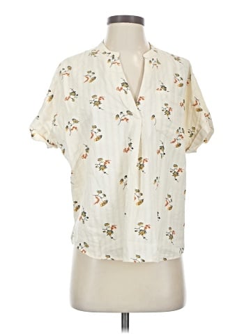 Madewell Bower Popover Shirt in Marseille Daisies (view 1)