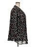 Catherines 100% Polyester Hearts Black 3/4 Sleeve Blouse Size 3X - photo 4
