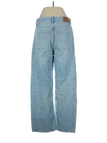 Madewell Pieced Barrel-Leg Jeans in Foster Wash (view 2)