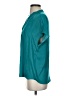 Maison d' Amelie Teal Short Sleeve Blouse Size XS - photo 5