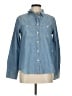 Point Sur 100% Cotton Blue Long Sleeve Button-Down Shirt Size 6 - photo 1