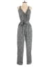 Joie 100% Silk Chevron-herringbone Gray Jumpsuit Size M (estimated) - photo 1