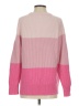 J.Crew 100% Cashmere Color Block Pink Cashmere Pullover Sweater Size S - photo 2