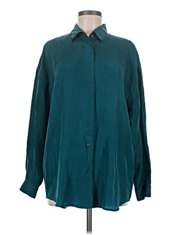 Compagnie Internationale Express Long Sleeve Silk Top (view 1)