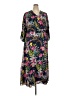 Soft Surroundings 100% Polyester Paisley Black Casual Dress Size 3X - photo 1