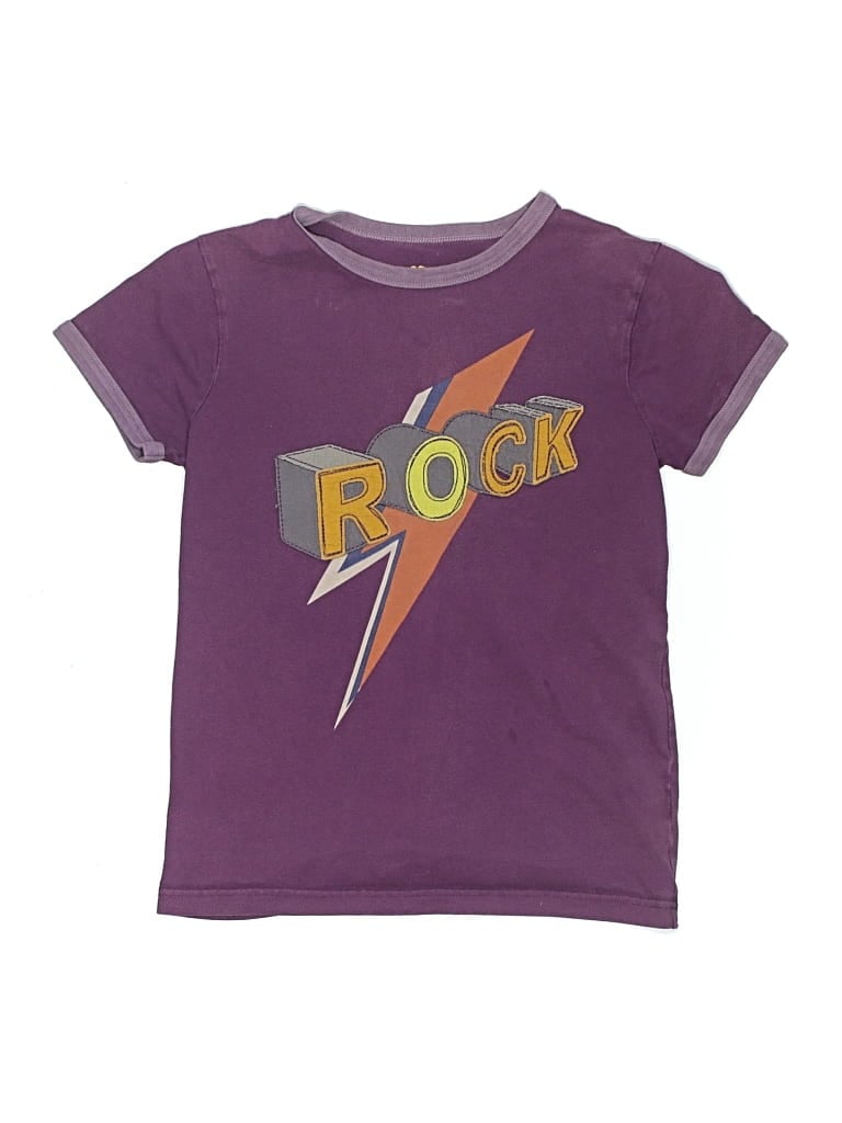 Pre-owned Mini Boden Kids' Short Sleeve T-shirt In Purple
